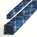 High Visibility Wholesale Private Label Green Check Woven Men's Polyester Tie